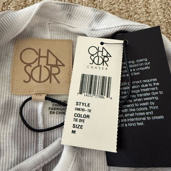 Chaser Gray Tie-Dye Spaghetti Strap Tank Top - Picture 5 of 5